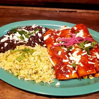 Chicken Enchiladas Rojas